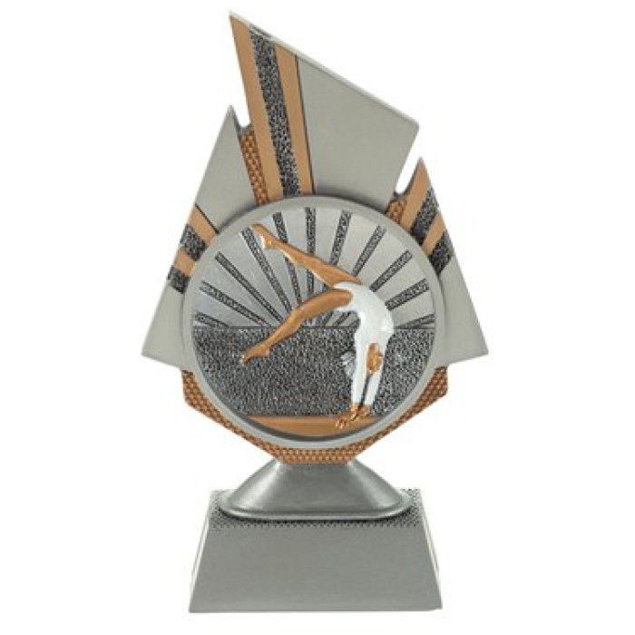 FEMALE GYMNASTICS RESIN TROPHY - 3 SIZES 
